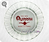 The New Aladdin Hotel & Casino - Red imprint Glass Ashtray