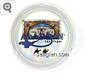 Aladdin, Las Vegas - Blue and black imprint Porcelain Ashtray