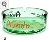 Hotel Aladdin Las Vegas, Nevada - Gold imprint Glass Ashtray
