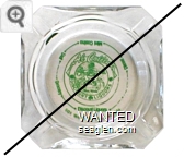 Al Collins Discount Liquors, 501 West 4th Reno Nevada, Discount Liquors, Grocery, Deli, Mini Casino, Diesel - Green on white imprint Glass Ashtray