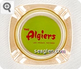 The Algiers, Las Vegas, Nevada - Red on green imprint Glass Ashtray