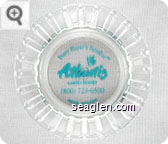 Every Player's Paradise, Atlantis Casino Resort, (800) 723-6500 Reno, Nevada - Green imprint Glass Ashtray