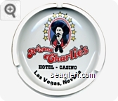 Arizona Charlie's Hotel - Casino, Las Vegas, Nevada - Red and black imprint Porcelain Ashtray