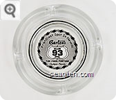 Friendliest Spot In Nevada, Barton's Club 93 Inc, Fun - Food - Fortune, Jackpot, Nevada - Black imprint Glass Ashtray