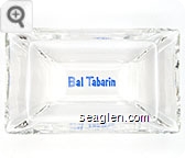 Bal Tabarin - Blue on white imprint Glass Ashtray