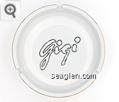 Gigi - Black imprint Ceramic Ashtray