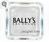 Bally's, Las Vegas - Black imprint Glass Ashtray