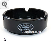 Big Al's Speakeasy - White imprint Glass Ashtray