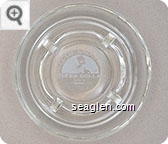 H.A.W. Tabor's Silver Dollar Casino - White imprint Glass Ashtray