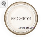 Brighton - Brown imprint Glass Ashtray