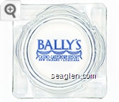Bally's Casino - Lakeshore Resort, New Orleans, Louisiana - Blue imprint Glass Ashtray