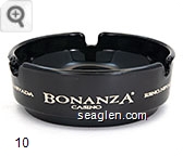 Bonanza Casino, Reno, Nevada - White imprint Glass Ashtray