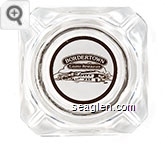 Bordertown Casino - Restaurant - Brown on white imprint Glass Ashtray