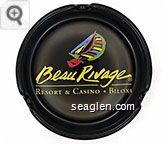 Beau Rivage, Resort & Casino - Biloxi - Yellow imprint Porcelain Ashtray
