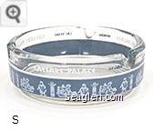 Caesars Palace, Las Vegas, Nevada - White and gray imprint Glass Ashtray