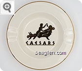Caesars - Gold imprint Ceramic Ashtray