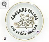 Caesars Palace, Las Vegas - Nevada - Black imprint Porcelain Ashtray