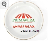 Primavera, Caesars Palace - Orange and green imprint Porcelain Ashtray