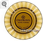Castaways Hotel/Casino, Las Vegas - Brown on white imprint Glass Ashtray