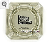 Club Bingo, Downtown Las Vegas, Nevada - Black on white imprint Glass Ashtray