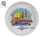 Colorado Belle, Hotel & Casino - Laughlin, NV., Colorado Belle - Multi imprint Porcelain Ashtray