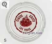 Circus Circus, Las Vegas - Red on white imprint Glass Ashtray