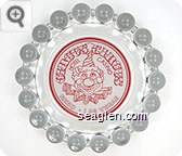 Circus Circus, Hotel Casino, Reno - Las Vegas - Red on white imprint Glass Ashtray