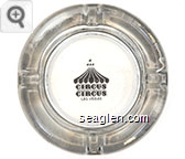 Circus Circus, Las Vegas - Black imprint Glass Ashtray