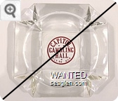 Capitol Gambling Hall, Ely, Nevada - Red imprint Glass Ashtray