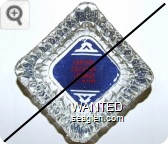 Capital Cocktail Lounge, Ely, Nevada - Red, white and blue imprint Glass Ashtray