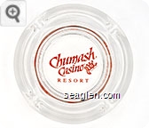 Chumash Casino Resort - Orange imprint Glass Ashtray