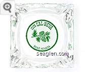 Club Cal-Neva, Reno, Nevada - Green on white imprint Glass Ashtray