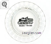 C.O.D. Casino, Minden - Nevada - Black imprint Glass Ashtray