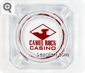 Camel Rock Casino - Red imprint Glass Ashtray