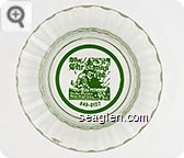The Christmas Tree, On the Mount Rose Highway, 849-0127 - Green imprint Glass Ashtray