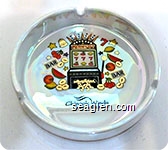 Chinook Winds Casino Resort - Black imprint Porcelain Ashtray
