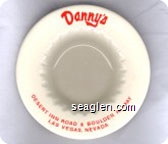 Danny's, Desert Inn Road & Boulder Hi-Way, Las Vegas, Nevada - Red imprint Porcelain Ashtray