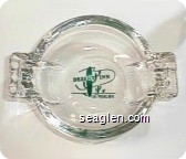 Desert Inn, Las Vegas, Nev. - Green imprint Glass Ashtray