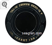 Las Vegas, Desert Inn, Las Vegas, A Hughes Resort Hotel - Gold imprint Glass Ashtray