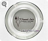 Diamond Jim's, Casino Center, Las Vegas - Nevada - Gold imprint Glass Ashtray