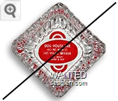 Dog House Bar, 1815 No. Main St., Las Vegas, Nevada, Bill Bailey, Owner & Mgr - Red on white imprint Glass Ashtray