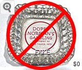 Dopey Norman's, Gambling, Highway 50, Lake Tahoe, Nev. - Red silkscreen imprint Glass Ashtray