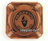 Eldorado, Toll Free 800-648-3076, Hotel & Casino Reno - Black on white imprint Glass Ashtray