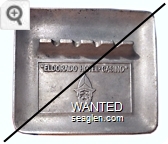 ''Eldorado Hotel - Casino'' - Molded imprint Metal Ashtray