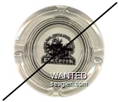 Elk Creek, Gaming Hall, Cripple Creek, Colorado - Black imprint Glass Ashtray