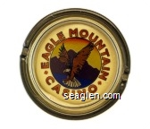 Eagle Mountain Casino - Multicolor imprint Glass Ashtray