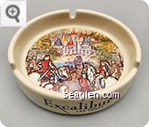 Excalibur, Las Vegas - Black imprint Porcelain Ashtray