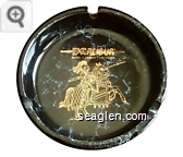 Excalibur, Hotel - Casino - Las Vegas - Gold imprint Porcelain Ashtray