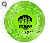 Excalibur, Hotel / Casino, Las Vegas - Black imprint Glass Ashtray