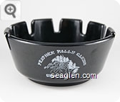 Feather Falls Casino, Oroville, CA - White imprint Plastic Ashtray